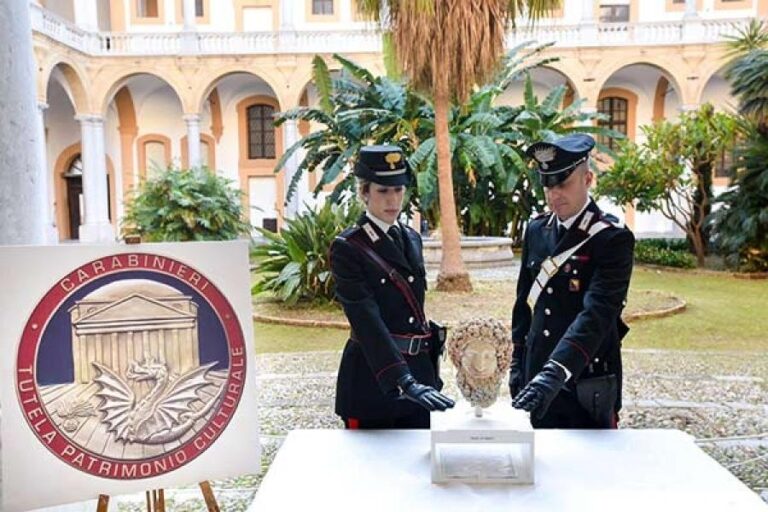 L’attività 2016 del Nucleo tutela patrimonio dei Carabinieri: 930 i reperti recuperati, 90 le denunce