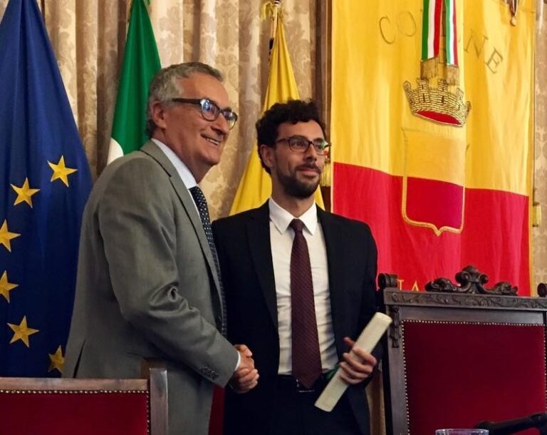 Alessandro Quattrocchi, giovane termitano e neo magistrato, premiato per avere redatto la migliore tesi di dottorato in tema di contrasto alla criminalità