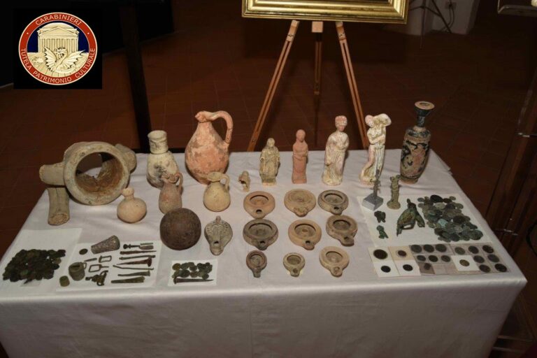 Operazione Himera. Arrestato corriere responsabile di traffico internazionale di beni archeologici siciliani