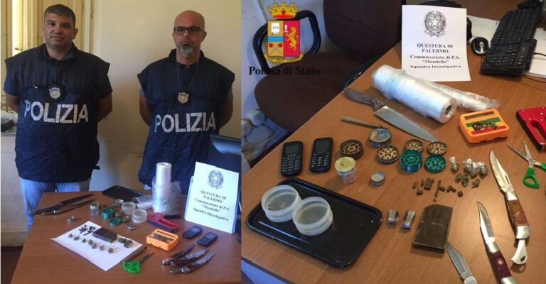 Deteneva in casa ai fini di spaccio sostanze stupefacenti. Arrestato dalla polizia