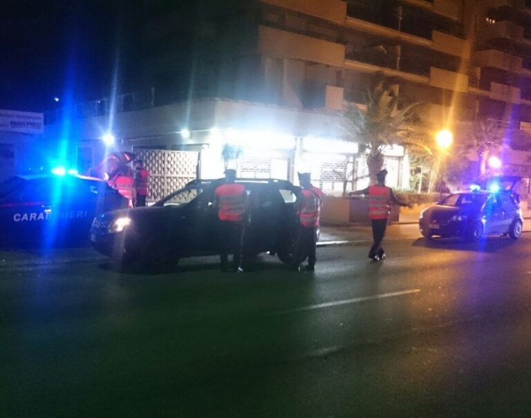 Controlli dei Carabinieri nel fine settimana: ritirate 21 patenti per guida in stato di ebbrezza e sequestrate 30 autovetture e motocicli