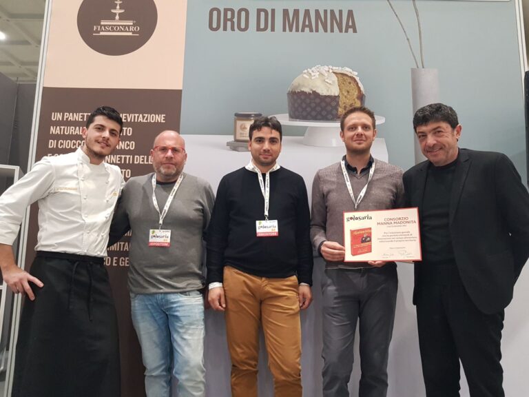 La pasticceria Fiasconaro e il Consorzio Manna Madonita premiati a Milano alla XII edizione di “Golosaria”