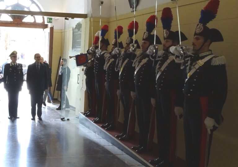 Il Presidente della Regione Siciliana Musumeci visita il Comando Legione Carabinieri Sicilia