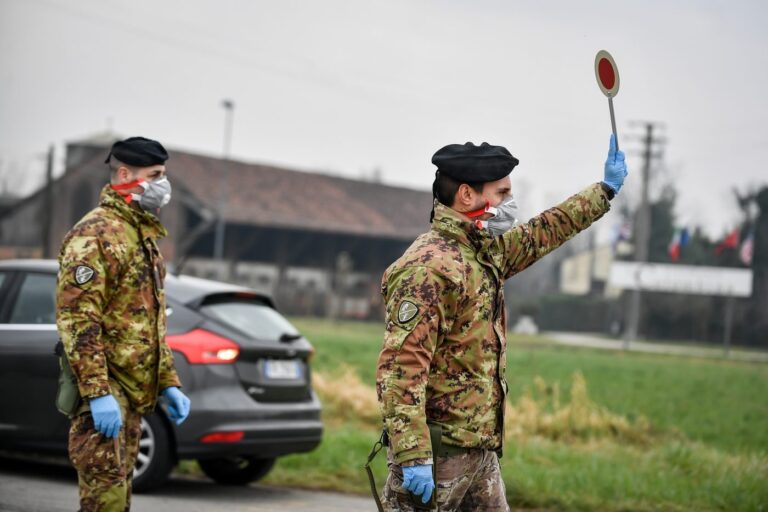 Coronavirus: da domani 20 marzo arrivano i controlli dell’esercito in Sicilia