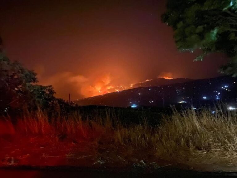 Spaventoso incendio tra Gangi e Castel di Lucio, gravi danni alle aziende agricole