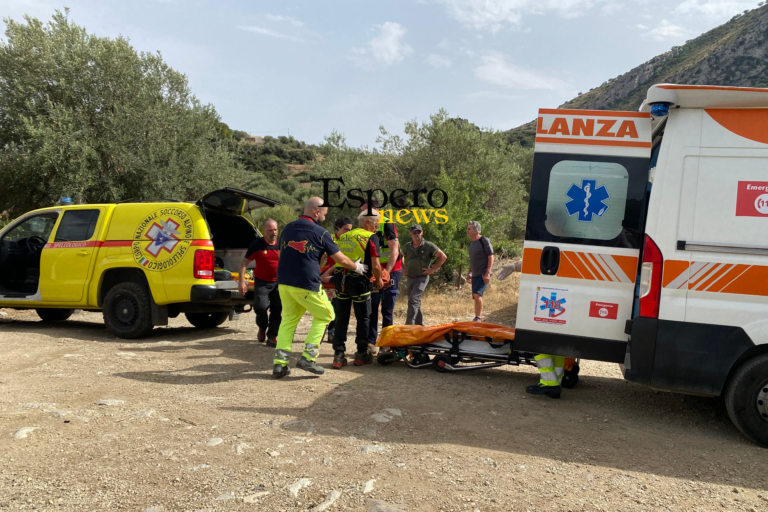 Sciara: escursionista 70enne cade a San Calogero, recuperato dal Soccorso Alpino e dal 118