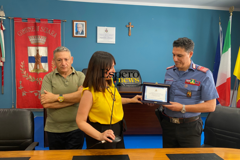 Sciara, cerimonia di saluto per il luogotenente Giuseppe Maniscalco dopo 22 anni al comando della stazione dei Carabinieri