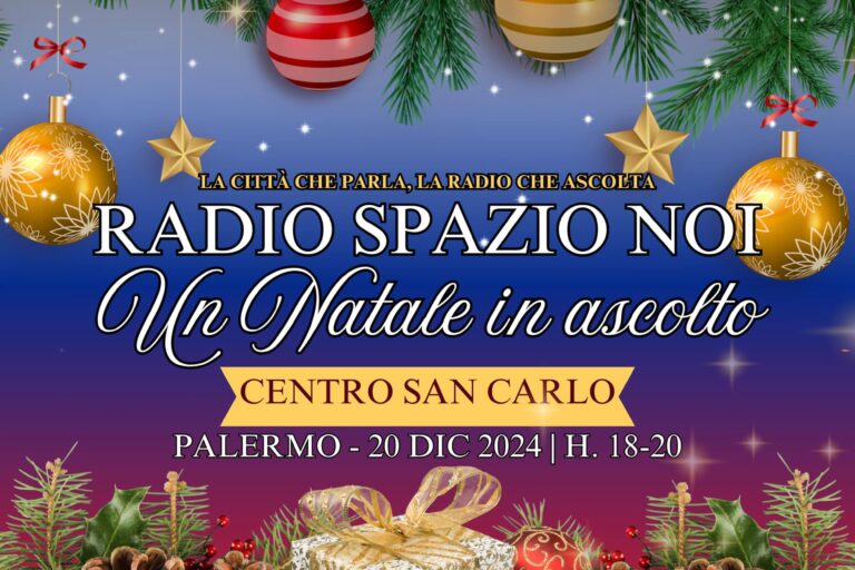 “Un Natale in ascolto”, arriva la festa di Radio Spazio Noi per gli ospiti della Caritas Diocesana di Palermo